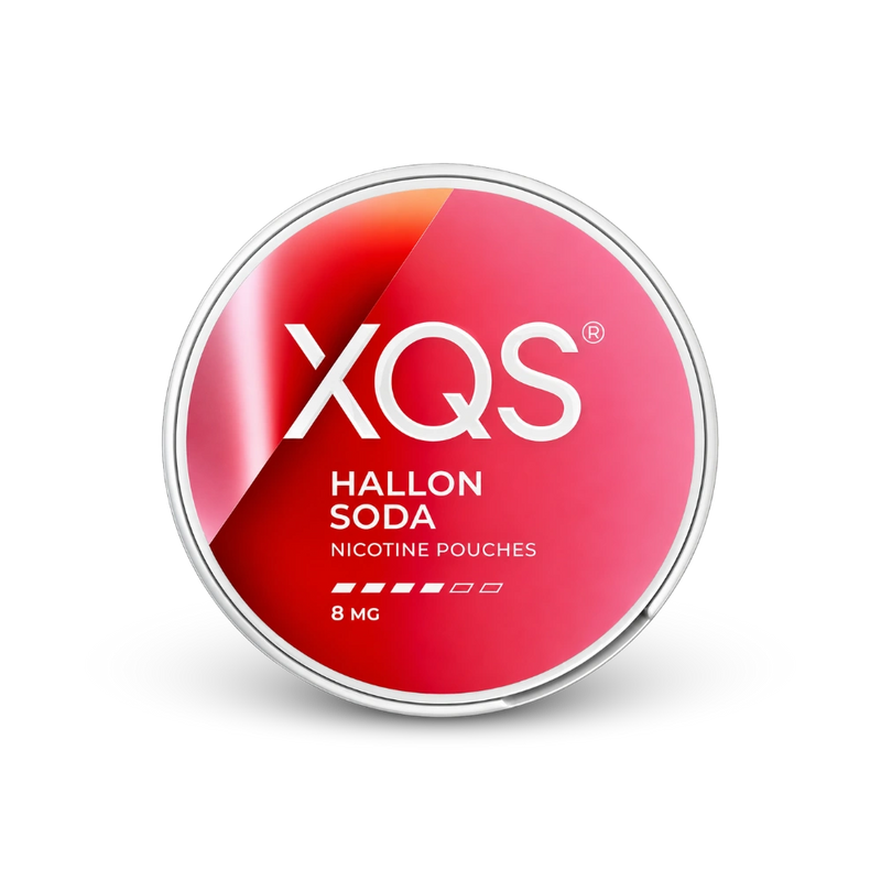 XQS Hallonsoda Strong – nikotinpárna doboza