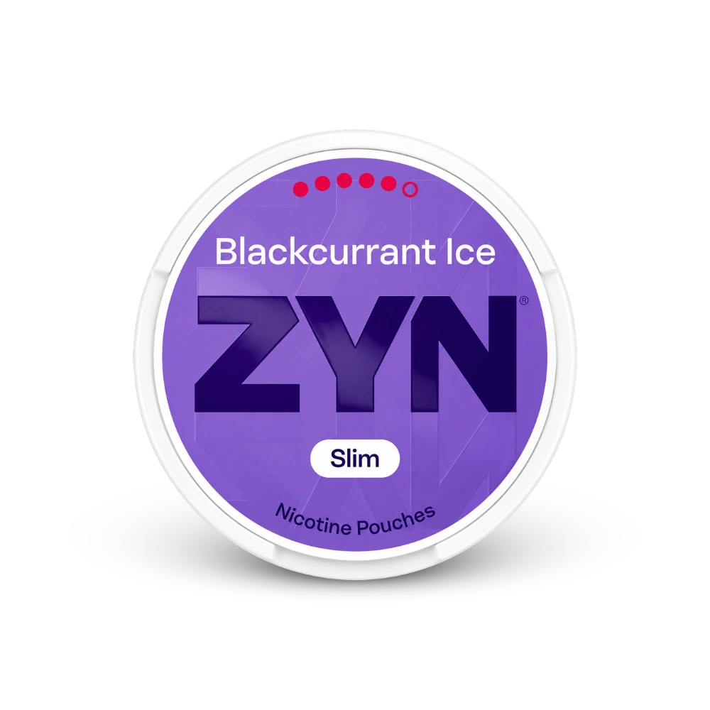 ZYN Blackcurrant Ice Slim S5 – nikotinpárnák doboza