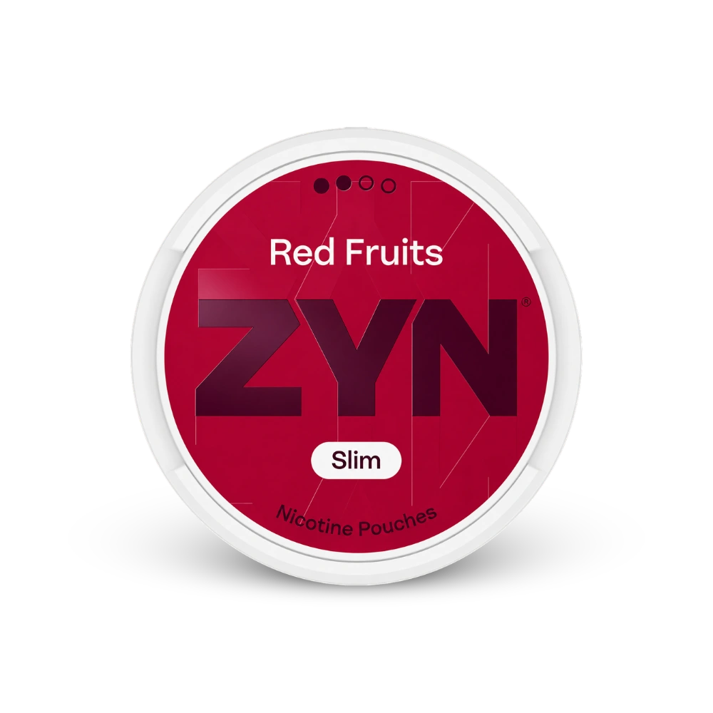 ZYN Red Fruits Slim S2 – nikotin zacskók doboza