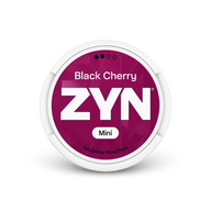 Zyn black cherry mini S2 – nikotin tasak doboza