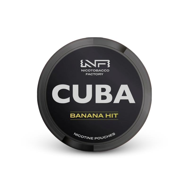 Cuba Black Banana Hit – nikotin zacskók doboza