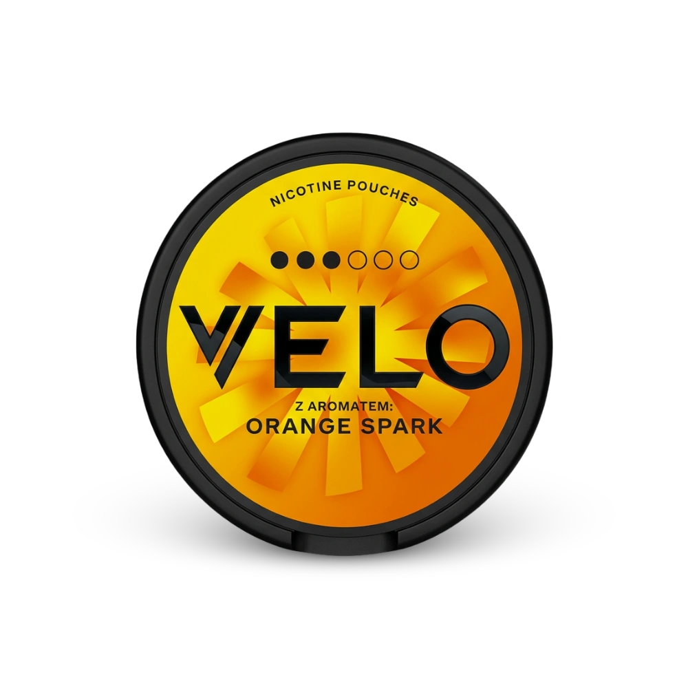 VELO Orange Spark – nikotin tasak doboza